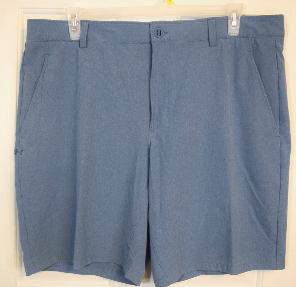 Under Armour HeatGear Men’s Golf Shorts Lt. Blue Water Resistant Size 42 UPF50+